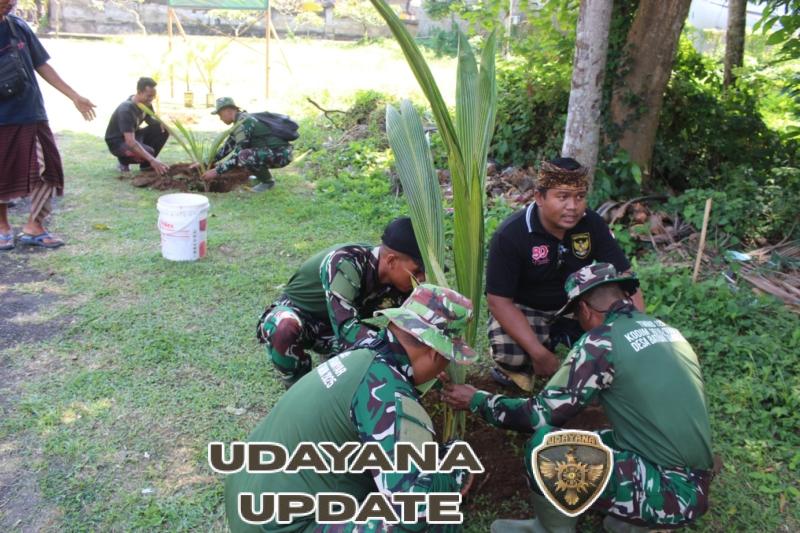 Sinergi Perbekel dan TMMD 125 Wujudkan Desa Batuan yang Lebih Lestari