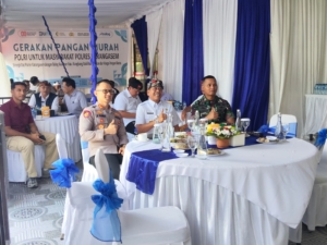Dandim 1623/Karangasem bersama Forkopimda hadiri zoom meeting kick off/launching gerakan pangan murah (GPM)