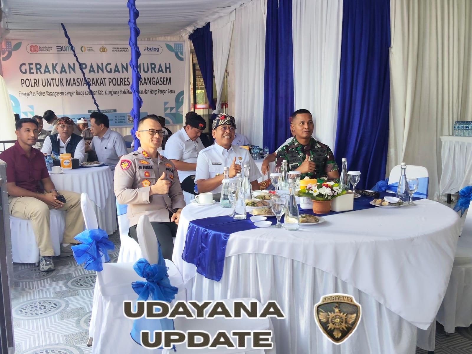 Dandim 1623/Karangasem bersama Forkopimda hadiri zoom meeting kick off/launching gerakan pangan murah (GPM)