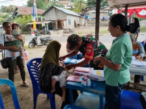 Perkuat Kesehatan Masyarakat, Posyandu Kotaratu Dapat Pendampingan dari Babinsa
