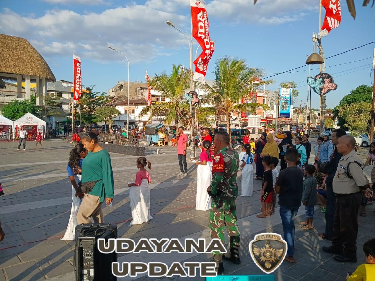 Kebersamaan Babinsa Dan Masyarakat LLBK Semarakkan HUT RI