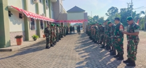 Kodim 1628/Sumbawa Barat Laksanakan Apel Gabungan Sambut Geladi Pedang Pora