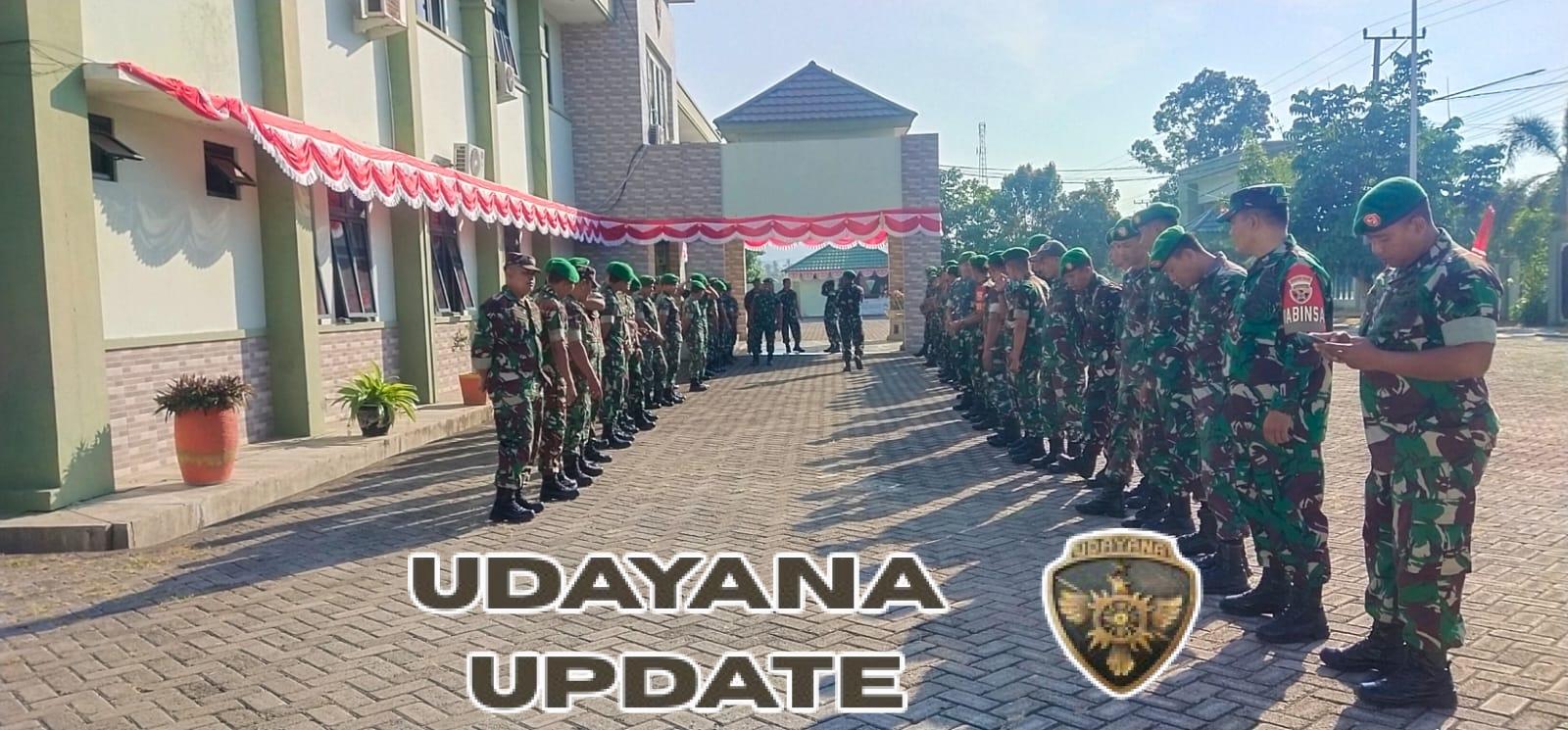 Kodim 1628/Sumbawa Barat Laksanakan Apel Gabungan Sambut Geladi Pedang Pora