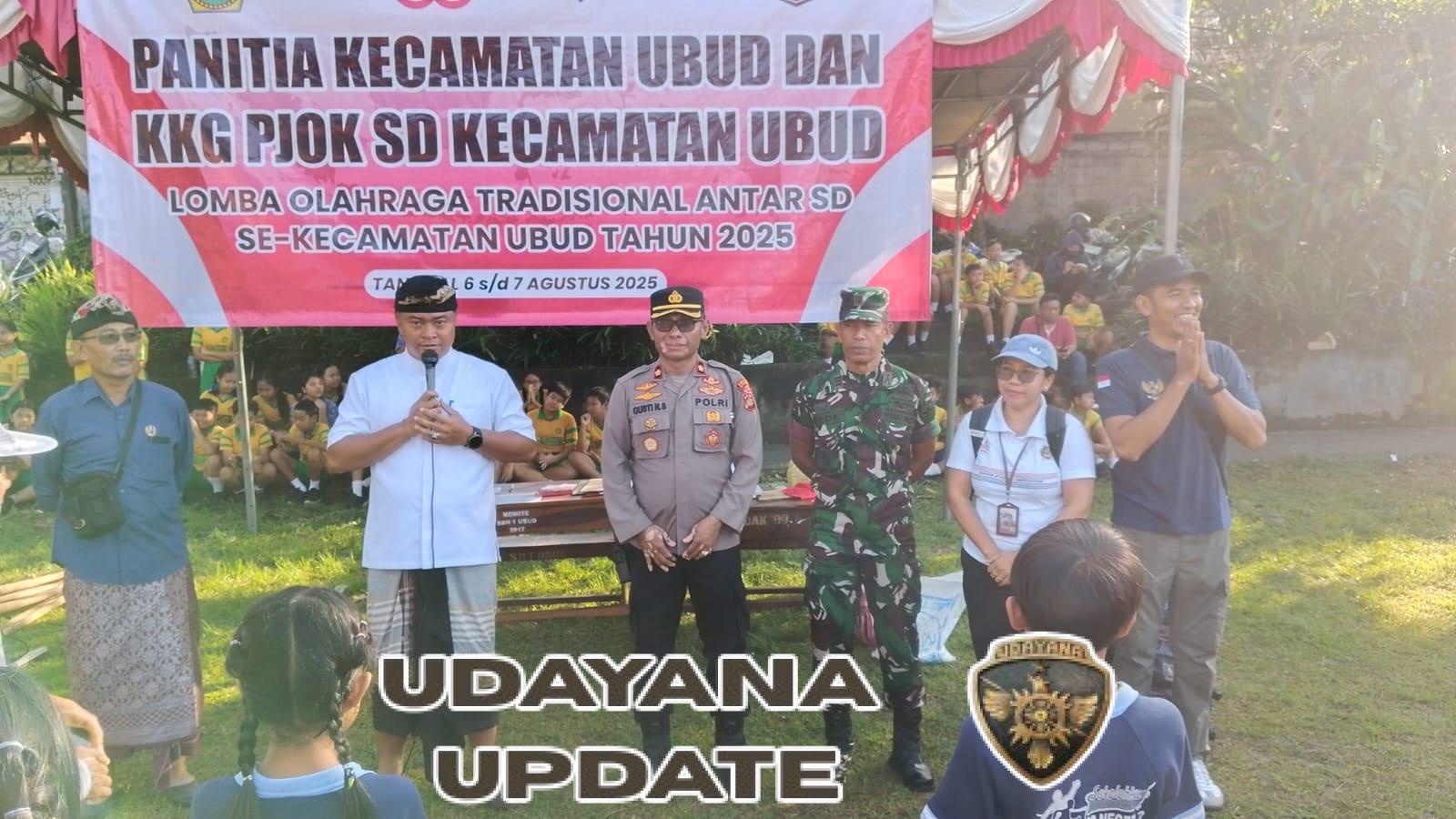 Lapangan Astina Ubud Semarak, Ratusan Pelajar Ikuti Lomba HUT RI Bersama Danramil dan Forkompimcam