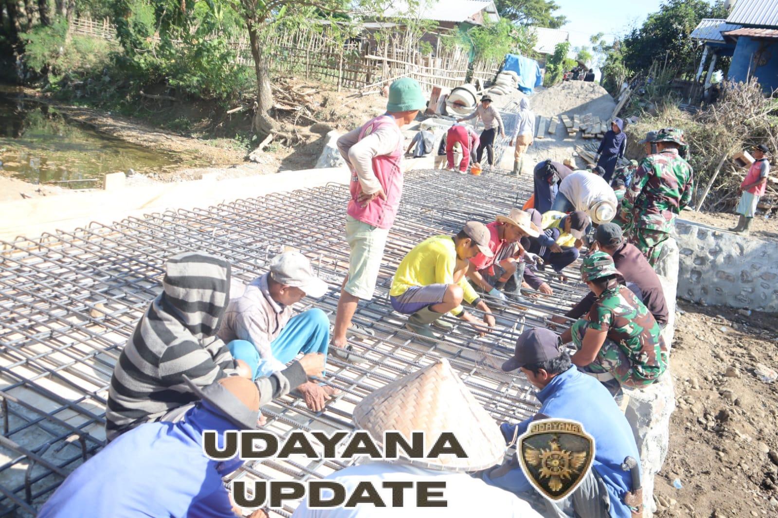 Akses Pertanian Makin Lancar, Jembatan Limpas TMMD 125 Siap Cor