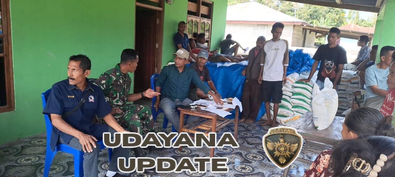 Kodim 1601/Sumba Timur Melalui Babinsa Karera Kawal Distribusi Beras CPP