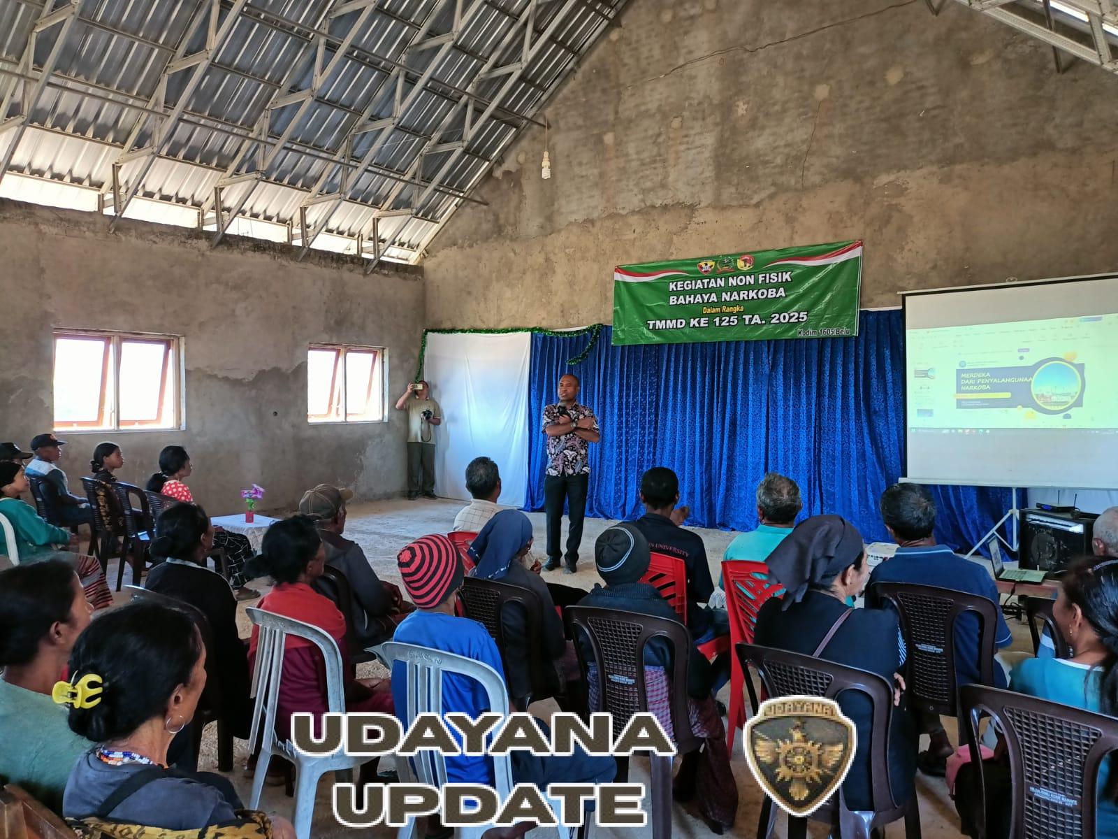 Cegah Narkoba, Satgas TMMD 125 Kodim Belu dan BNN Edukasi Masyarakat