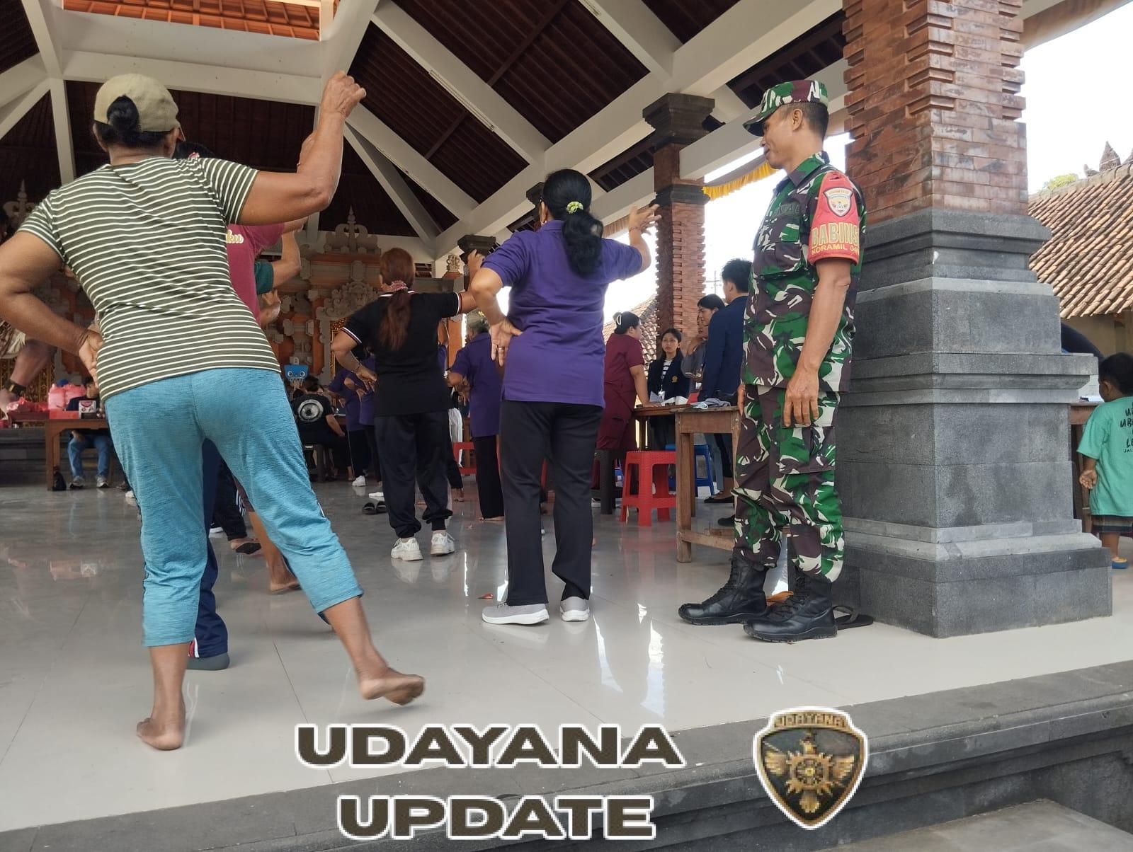 Tingkatkan Kesehatan Warga, Babinsa Keramas Aktif Dukung Kegiatan Posyandu