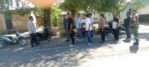 Tingkatkan Kemampuan Linmas Babinsa Berikan Materi Wasbang Dan Baris Berbaris