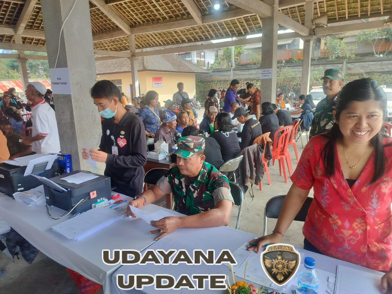 Kodim 1623/Karangsem bersama Pemda gelar baksos pelayanan kesehatan gratis.