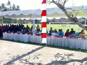 Kemeriahan HUT Ke 80  Kemerdekaan Republik Indonesia Diatensi  Babinsa