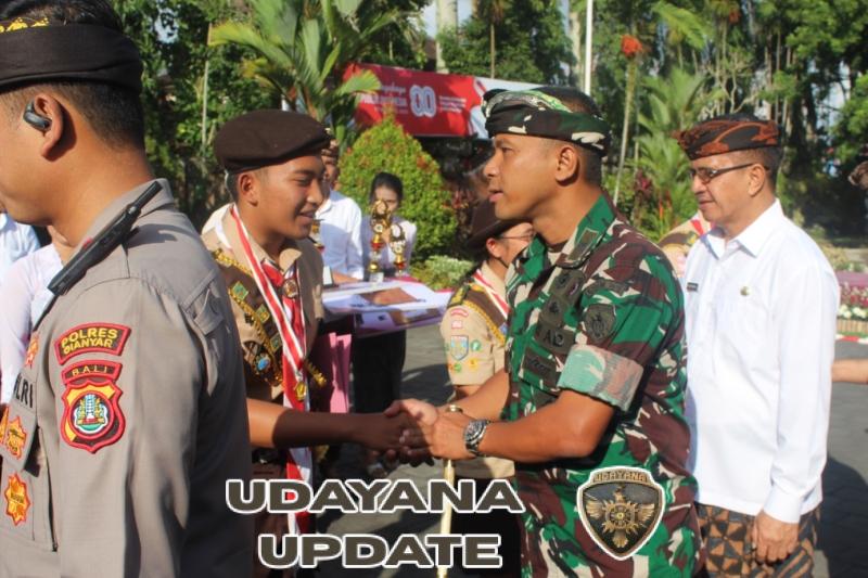 Hari Jadi ke-67 Provinsi Bali, Dandim 1616/Gianyar Hadir di Upacara Bendera