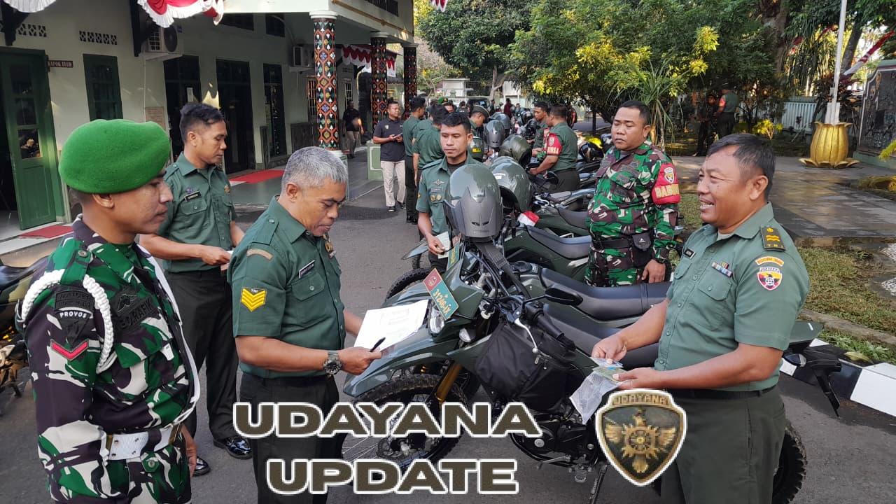 Pemeriksaan Kendaraan Prajurit Kodim 1606 Mataram Berlangsung Tertib
