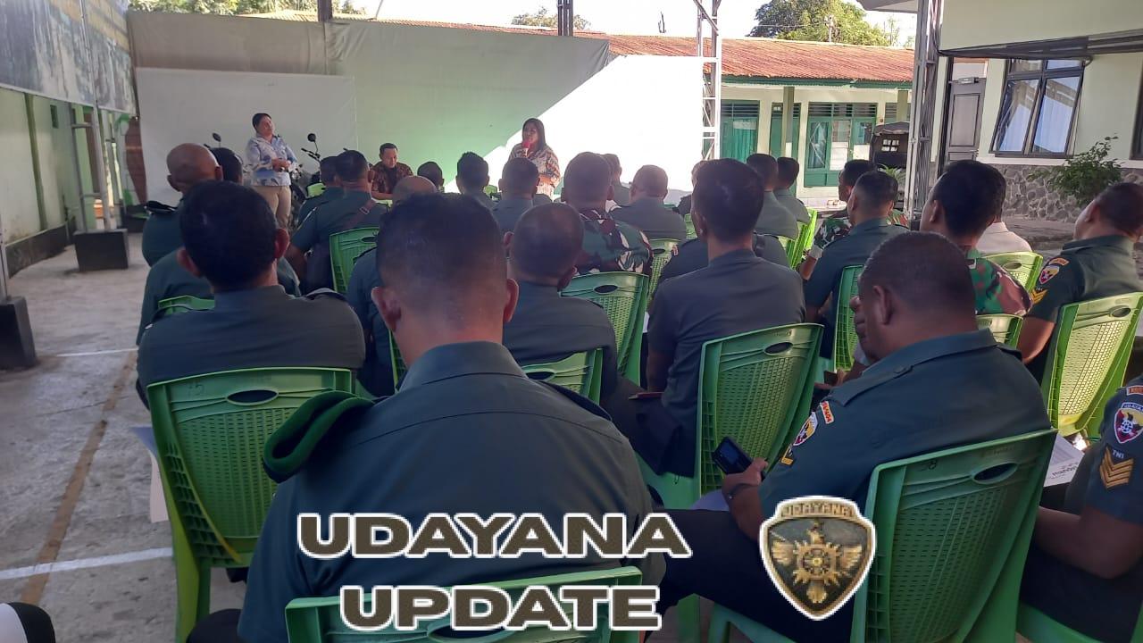 Sosialisasi di Makodim 1604/Kupang, Agung Tri Wijaya: Prajurit Yang Akan Pensiun Bisa Kredit Melalui Mandiri Taspen