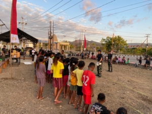 Jelang HUT RI, Pos Motaain Selenggarakan Lomba Kepada Masyarakat Dusun Motamasin