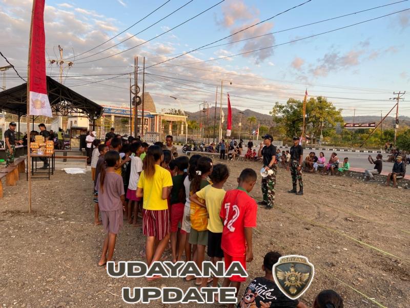 Jelang HUT RI, Pos Motaain Selenggarakan Lomba Kepada Masyarakat Dusun Motamasin