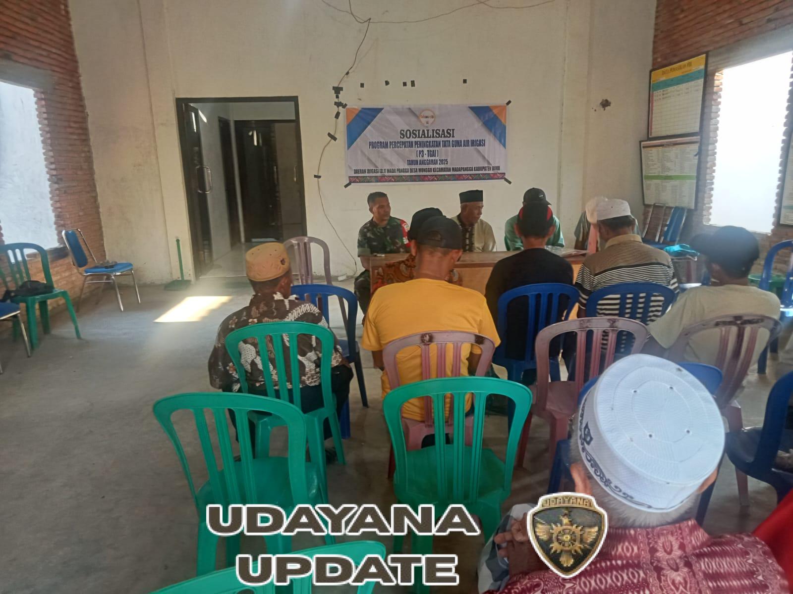 Danramil 02 Bolo Apresiasi Optimalisasi Pemanfaatan Air Irigasi di Desa Ndano