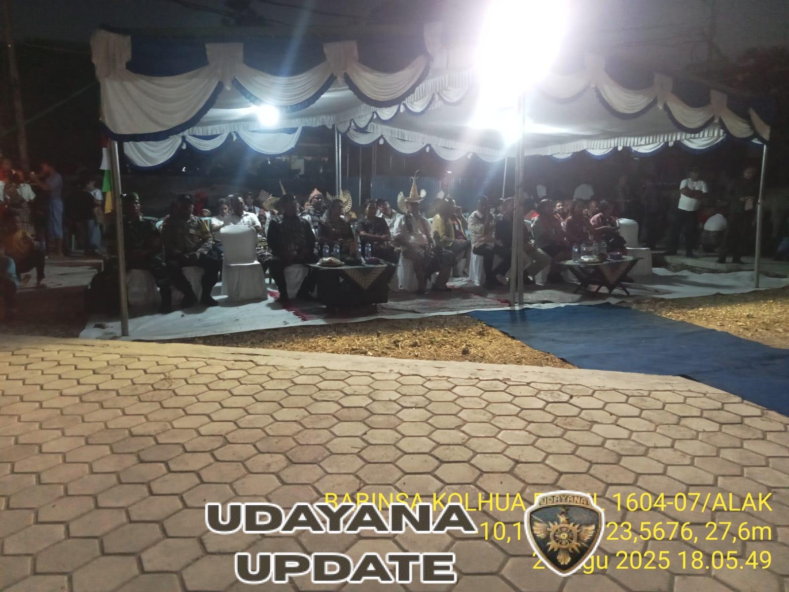 Karang Taruna Kelurahan Nunbau Ndela Gelar Pesta Seni Budaya, Serma Kornelis Adu Hadir Beri Dukungan