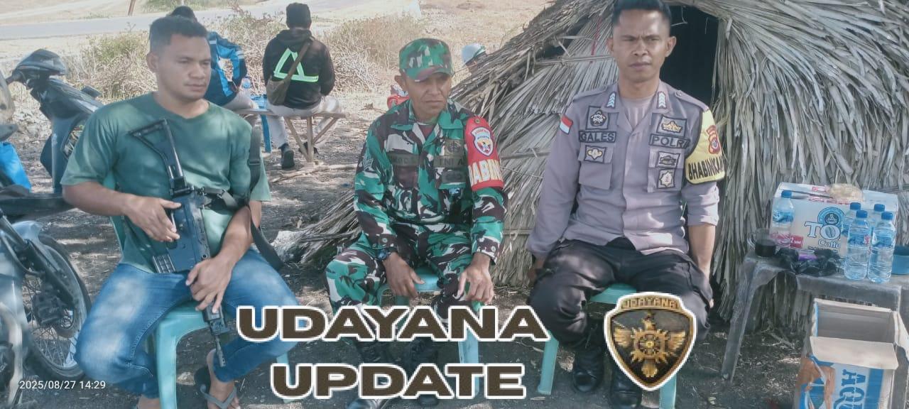 Sinergi TNI-Polri, Babinsa dan Polsek Amankan Kegiatan Pembersihan Tambak Garam