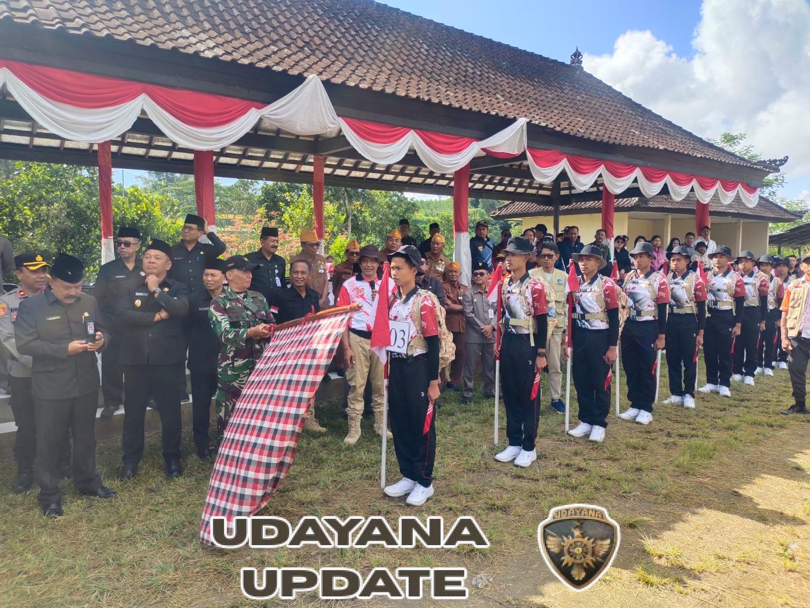 Kasdim 1623/Karangasem lepas peserta napak tilas rute perjuangan pahlawan nasional I Gusti Ngurah Rai.