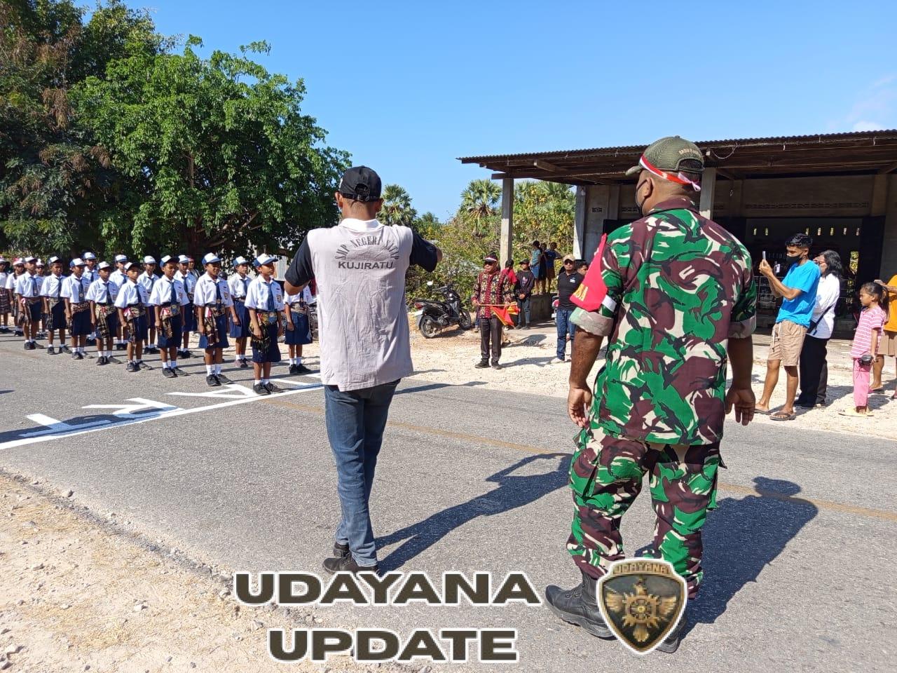 Gerak Jalan Pelajar Sabu Timur Meriahkan HUT Kemerdekaan
