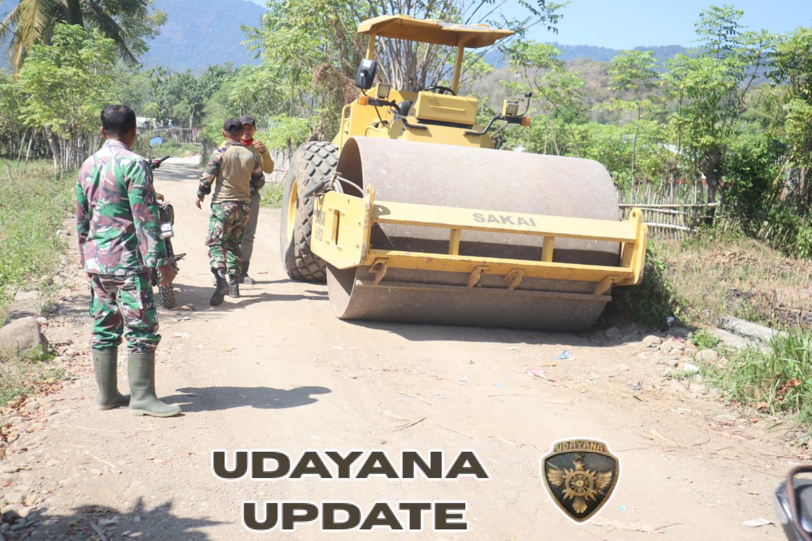 Permudah Akses Panen, Satgas TMMD ke-125 Perbaiki Jalan Usaha Tani di Buer