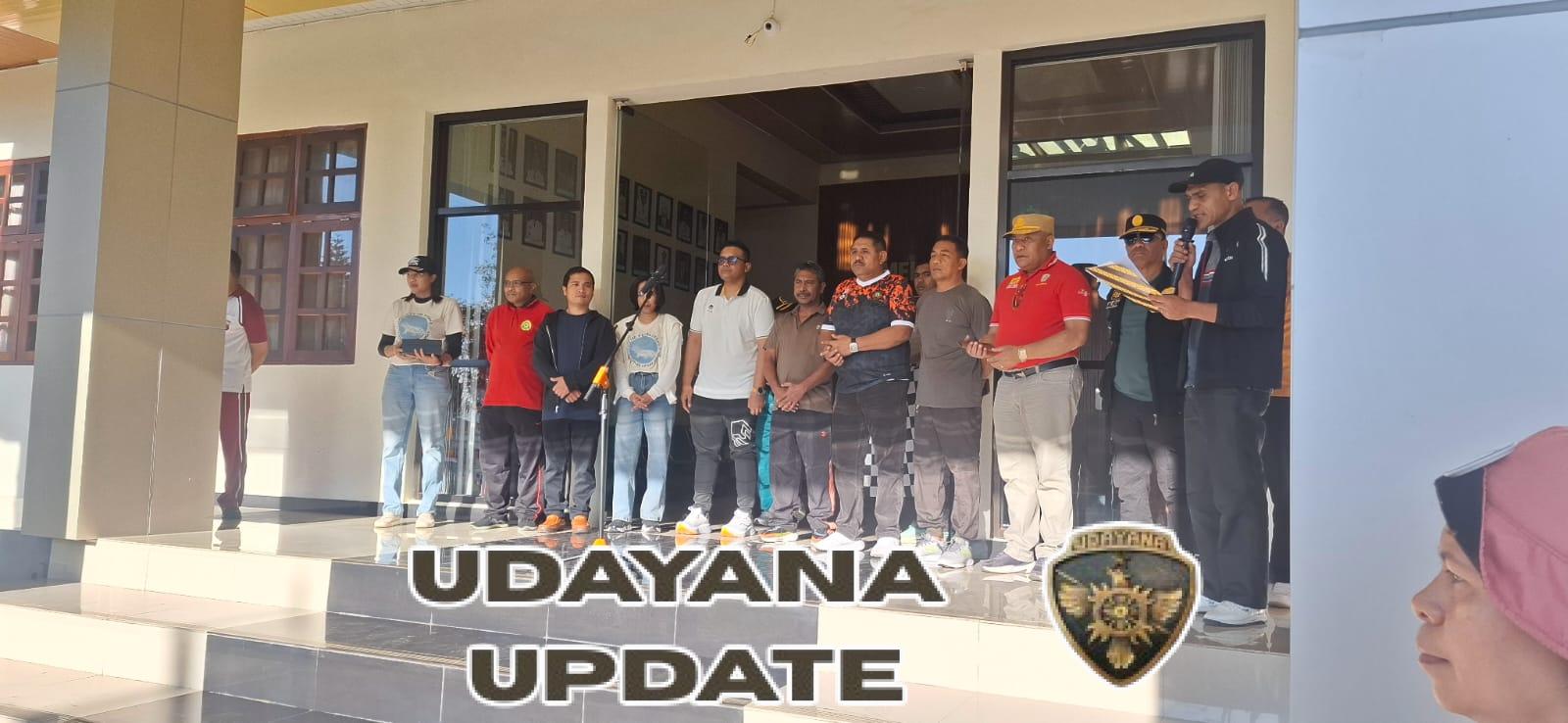 Rayakan Kemerdekaan, Prajurit Kodim Ngada Hadiri Olahraga Bersama di Halaman Kantor Bupati