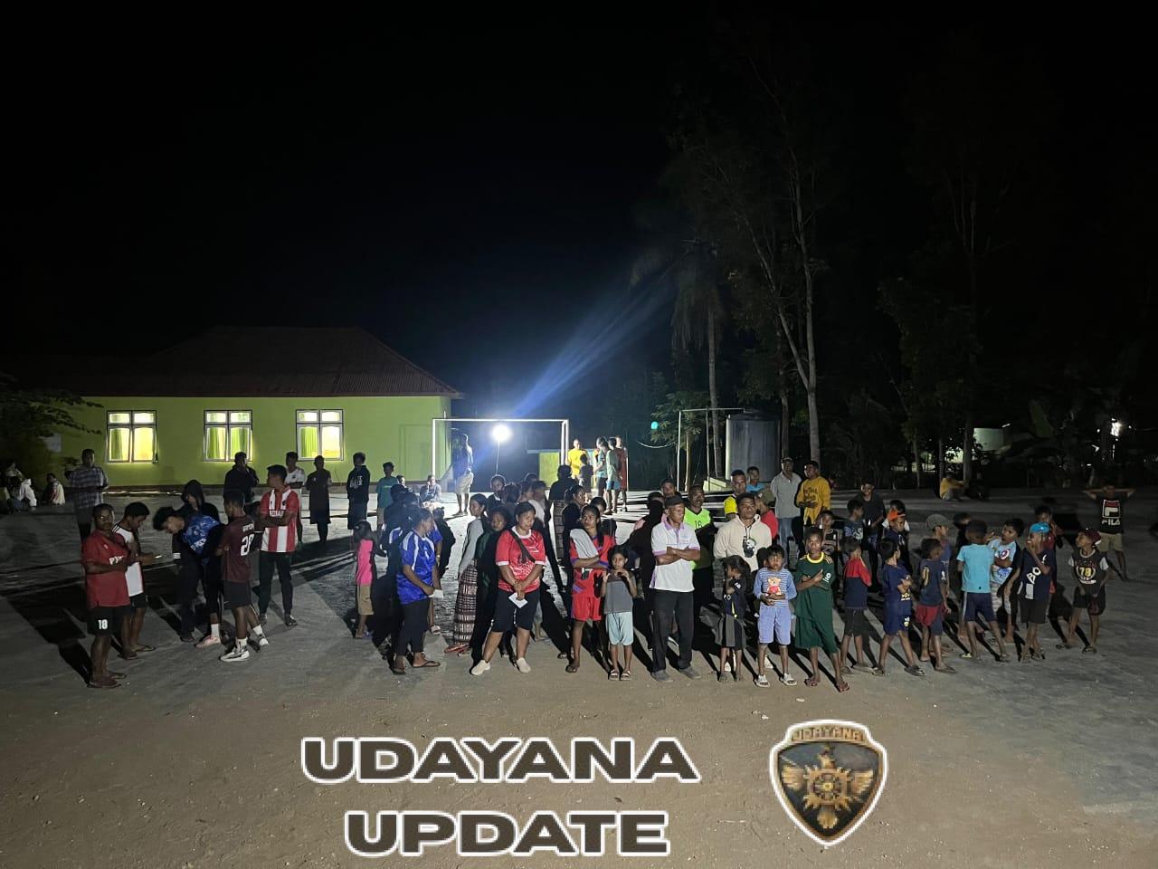 Babinsa Dan Aparat Desa Ponain Wujudkan Acara Kondusif