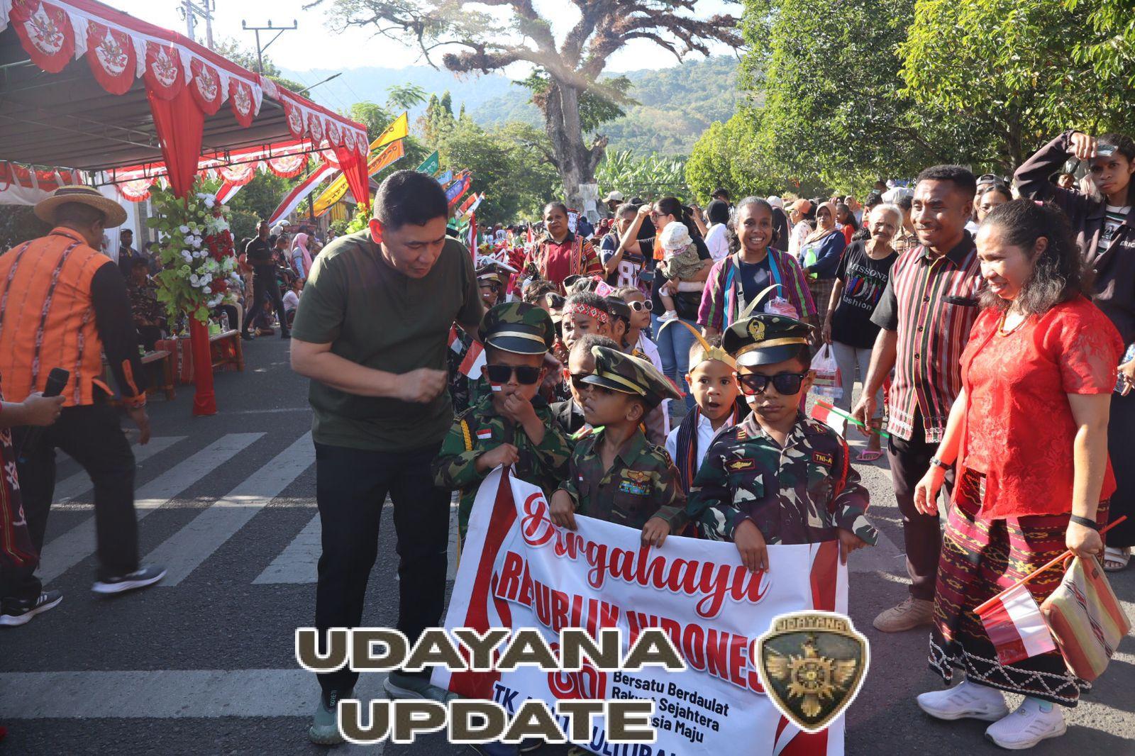 Dandim 1622/Alor Apresiasi Antusias Warga pada Pawai Karnaval HUT RI di Alor