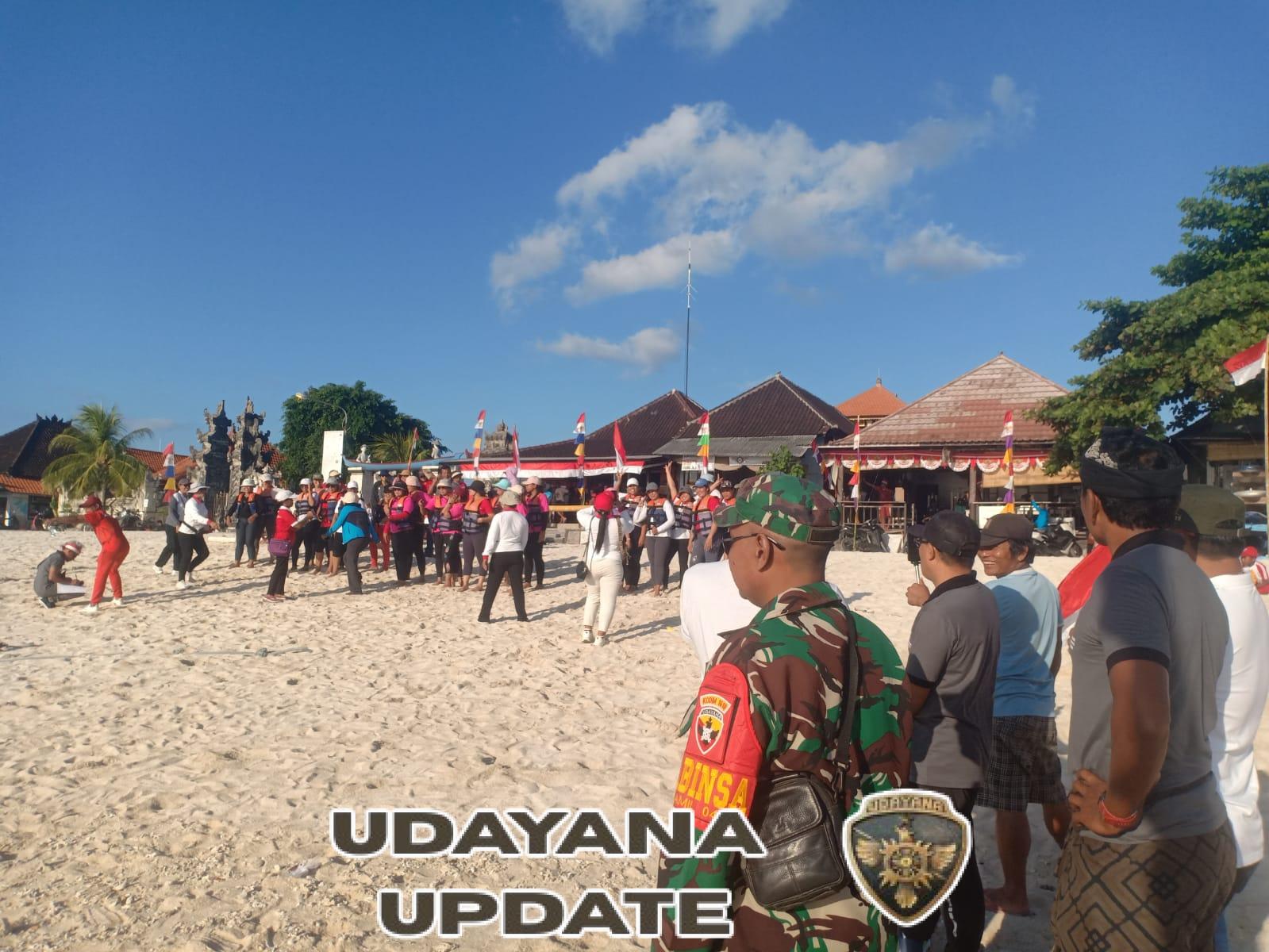 Tunjukkan Komitmen Dan Dukungan, Wadanramil Nusa Penida Kerahkan Babinsa Monitoring Lomba 17an