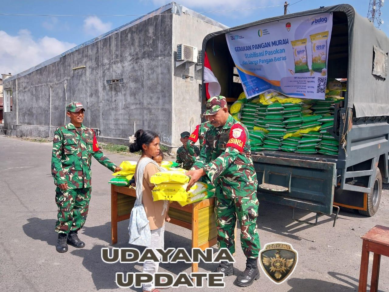 Kodim 1625/Ngada Hadirkan Pangan Murah: Warga Serbu Terminal Bajawa