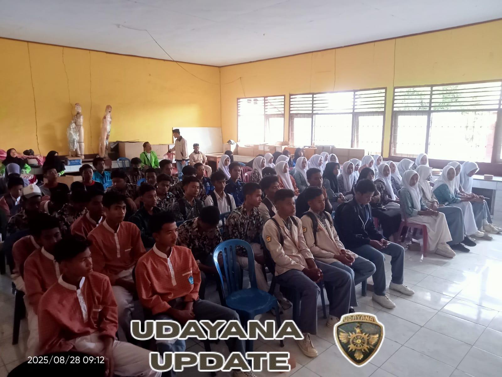 Kolaborasi Posramil Lambu dan Mahasiswa KKN Sukseskan Seminar Anti Narkoba