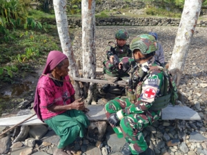 MULIA Kasih, YUDHA Bakti — Papua Sehat Hadir Bersama Satgas Yonif 743/PSY