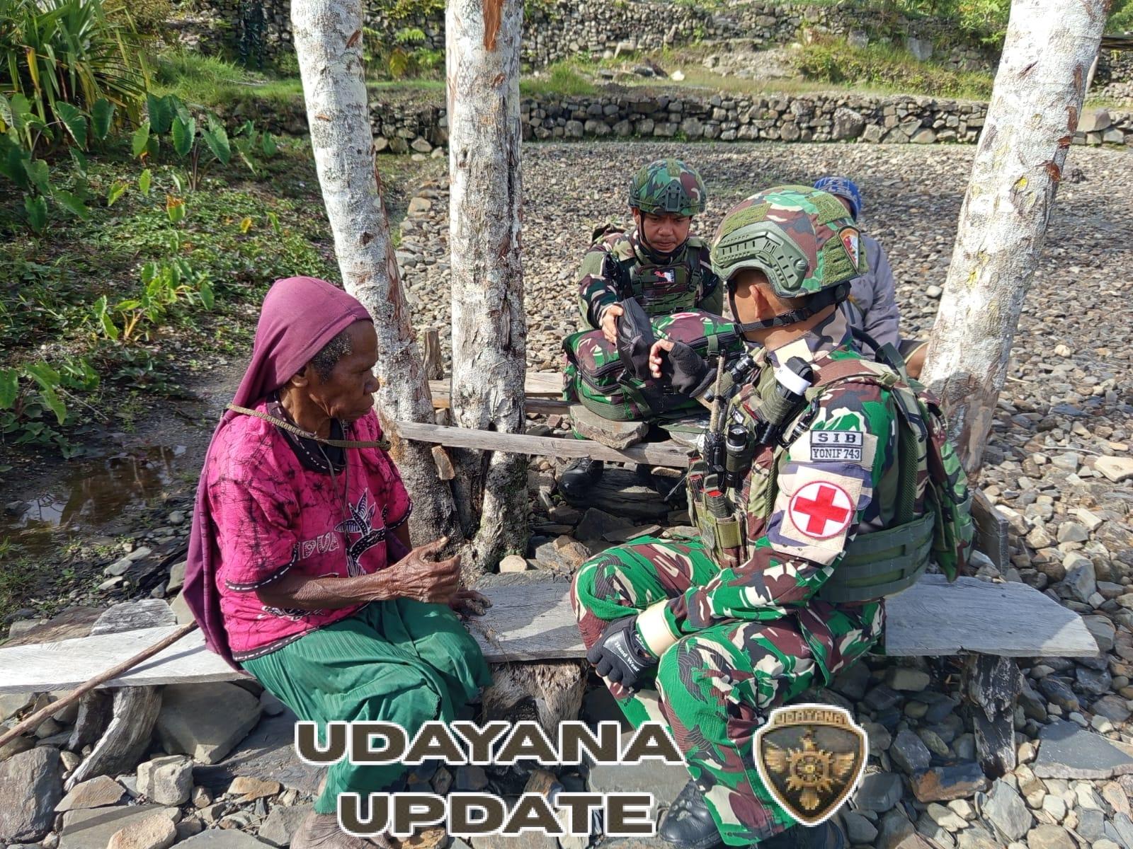 MULIA Kasih, YUDHA Bakti — Papua Sehat Hadir Bersama Satgas Yonif 743/PSY