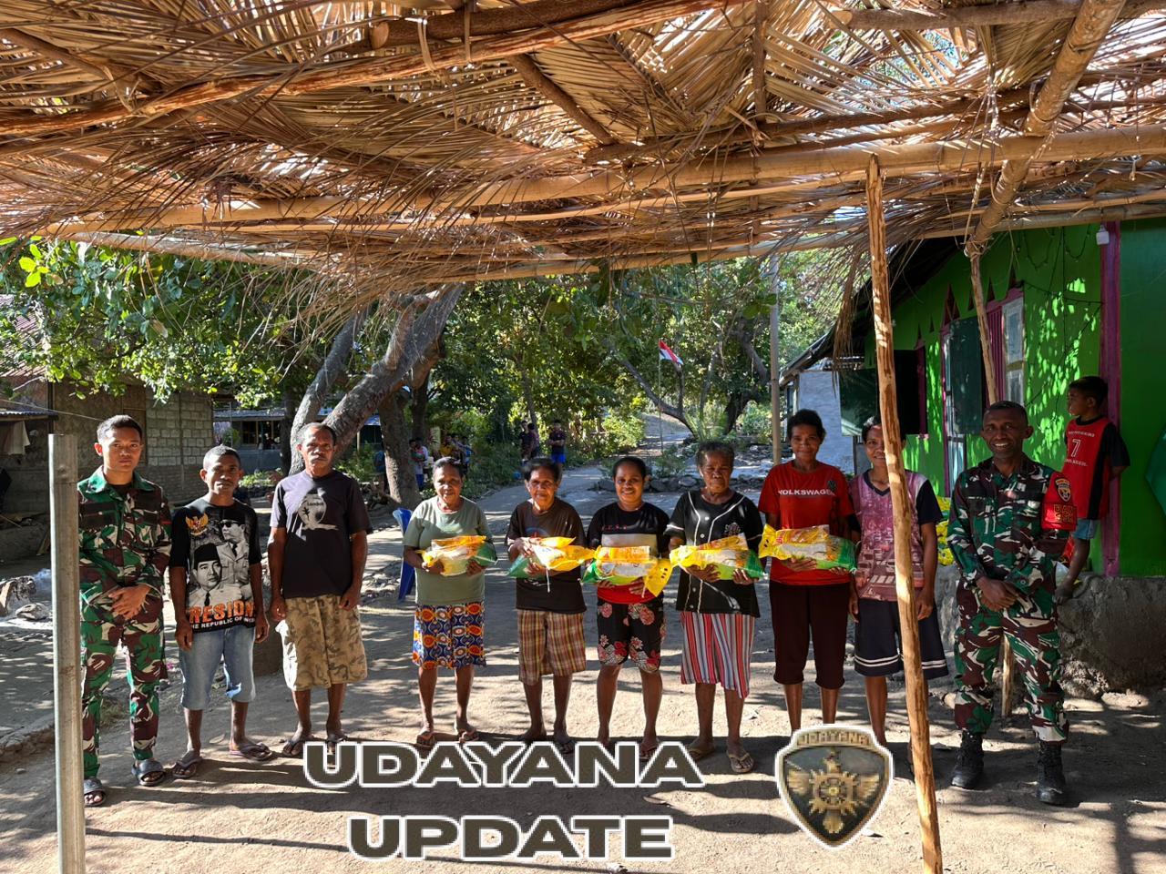 Kodim 1622/Alor Ringankan Beban Warga Lewat Bantuan Sembako TMMD ke-125