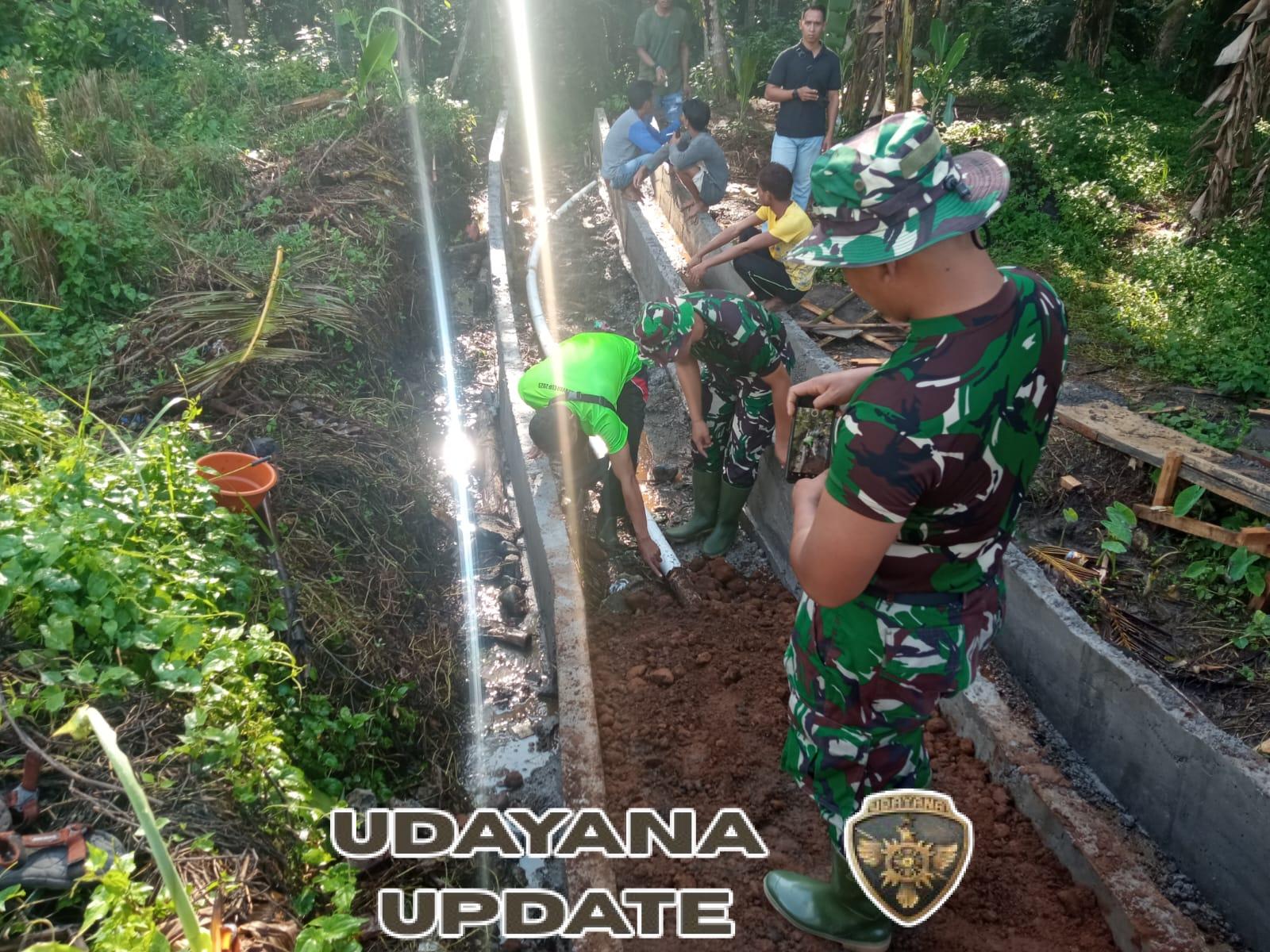 Kolaborasi TNI dan Desa Batuan Wujudkan Jalan Usaha Tani Penghubung Antarbanjar