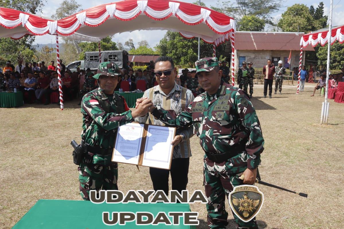 Tutup TMMD 125 Kodim Belu, Danrem 161/Wira Sakti Bacakan Amanat Pangdam lX/Udayana