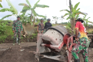 Sinergi TNI, Tokoh Desa, dan Warga Sukseskan Proyek Strategis TMMD di Gianyar