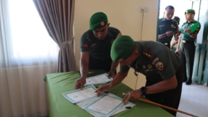 Sertijab Danramil dan Perwira Staf Kodim 1625/Ngada Berlangsung Khidmat di Bawah Komando Letkol Czi Deni Wahyu