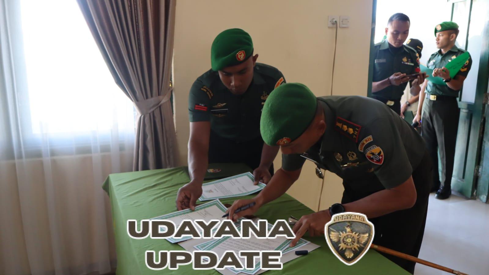 Sertijab Danramil dan Perwira Staf Kodim 1625/Ngada Berlangsung Khidmat di Bawah Komando Letkol Czi Deni Wahyu