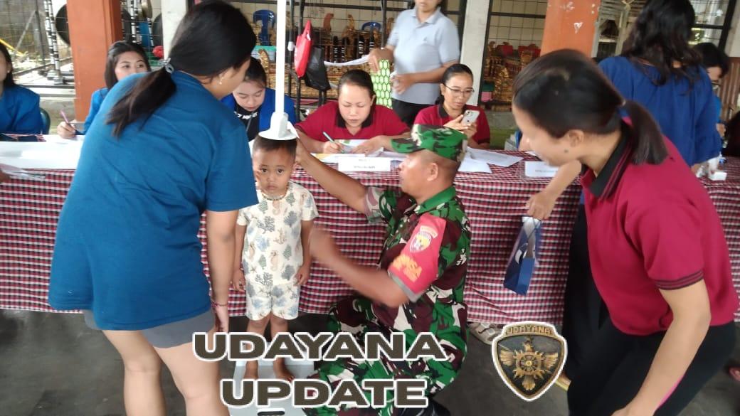 Sinergi Babinsa, Tenaga Kesehatan, dan Kader Desa Cegah Stunting di Petak Kaja