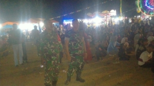 Gita KDI Meriahkan Pasar Malam, Danramil Pimpin Pengamanan