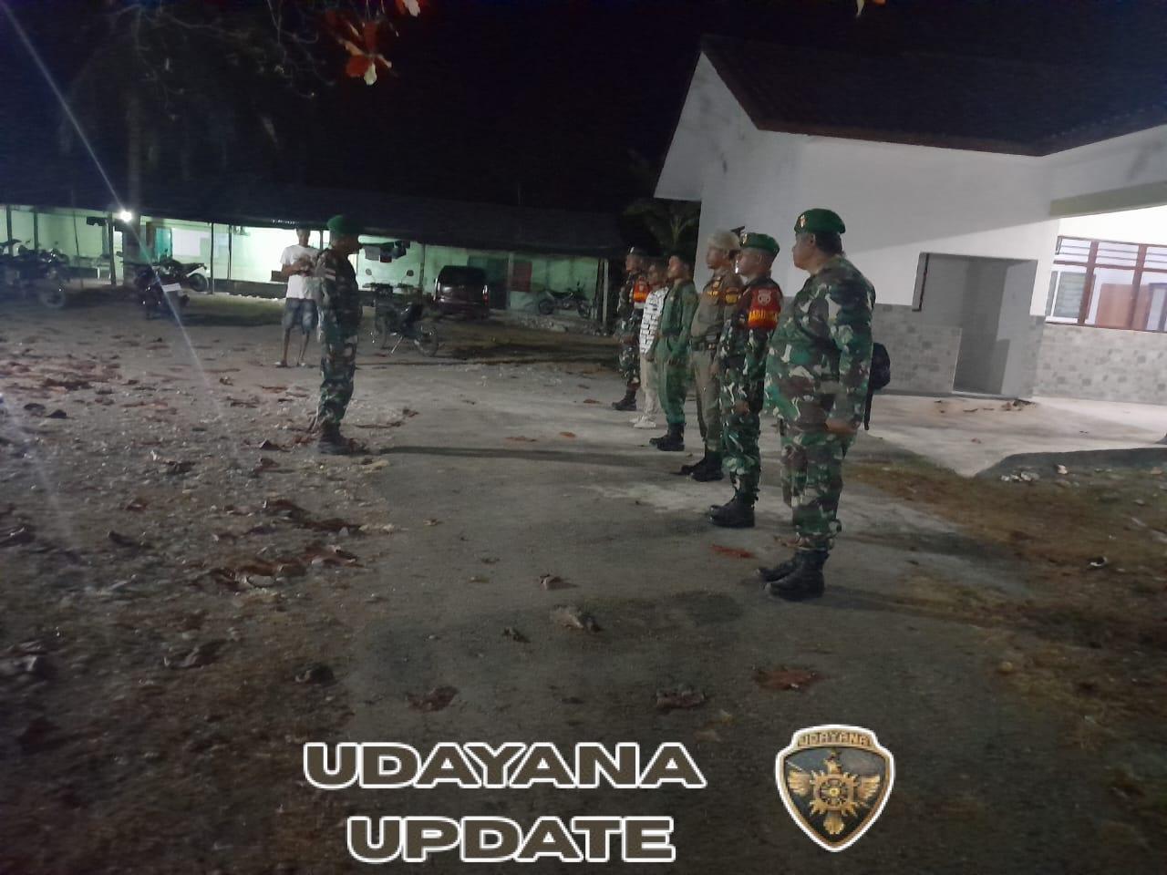 Patroli Bersama Koramil Naikliu Wujudkan Situasi Aman Kondusif