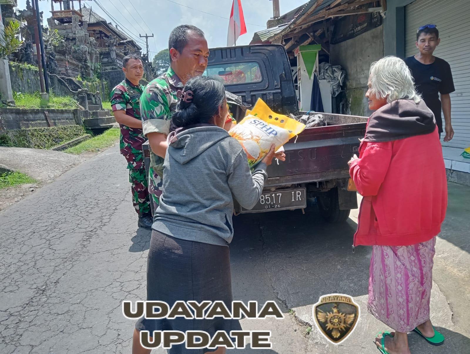 Wujud Kepedulian, Koramil 1626-03/Tembuku Salurkan Bahan Pokok Lewat GPM