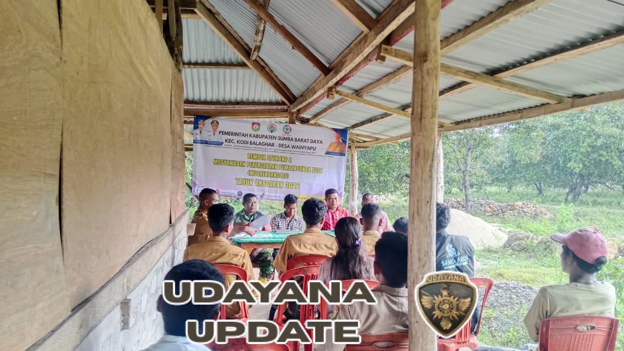 Perkuat Sinergi, Babinsa Koramil 02/Kodi Ikut Serta dalam Musrenbangdes Desa Waiyapu TA 2025