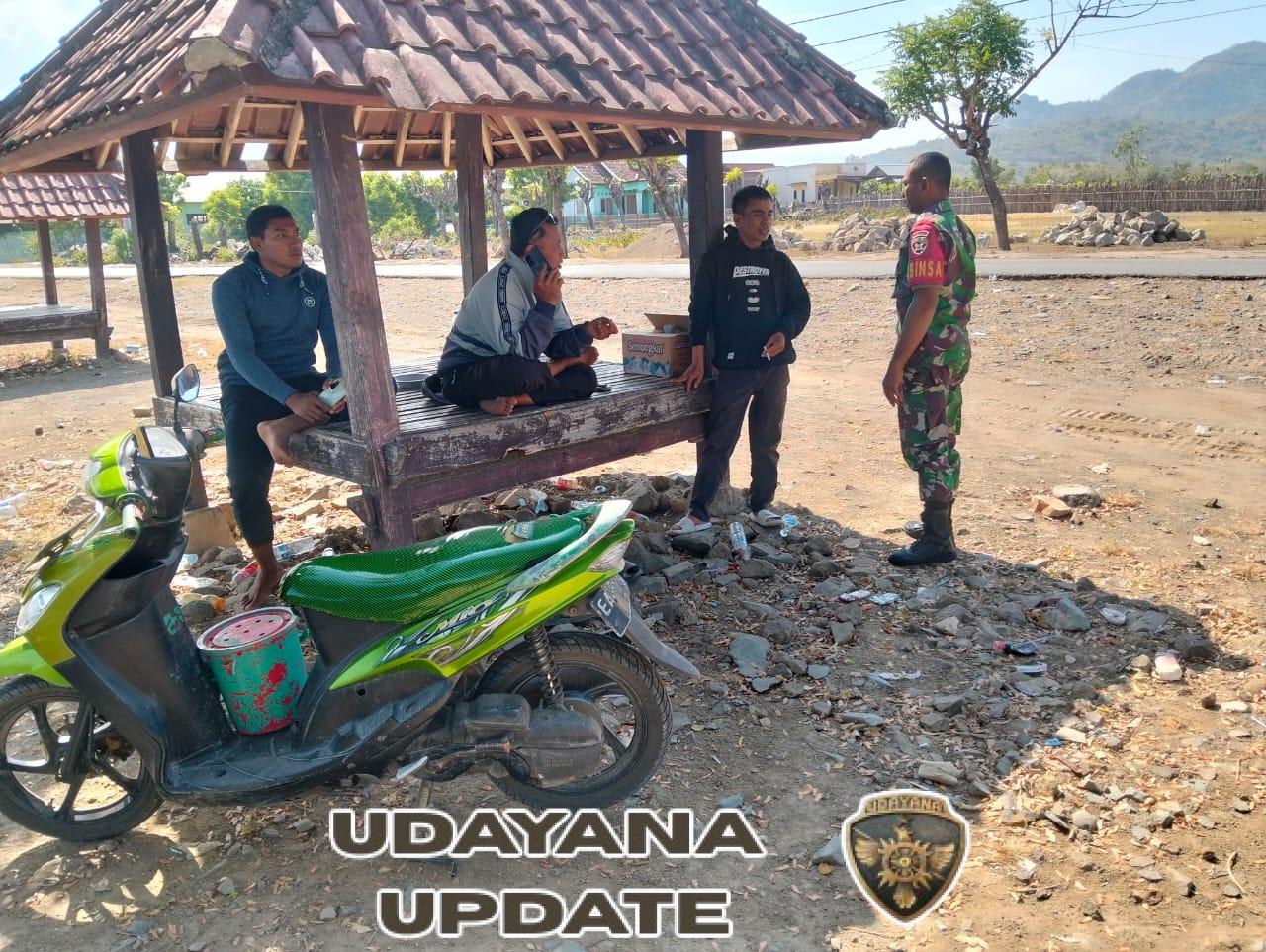 Koptu Amirudin Laksanakan Komsos Bersama Warga Desa Kiantar