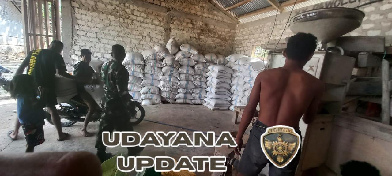 Jalin Sinergi dengan Petani: Serka Frengki Moni Kunjungi Penggilingan Padi Kel. Diratana