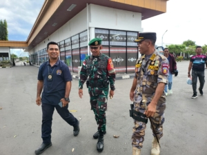 Kunjungan Yonarmed 12 Kostrad ke PLBN Motaain, Bangun Kerja Sama Lintas Batas
