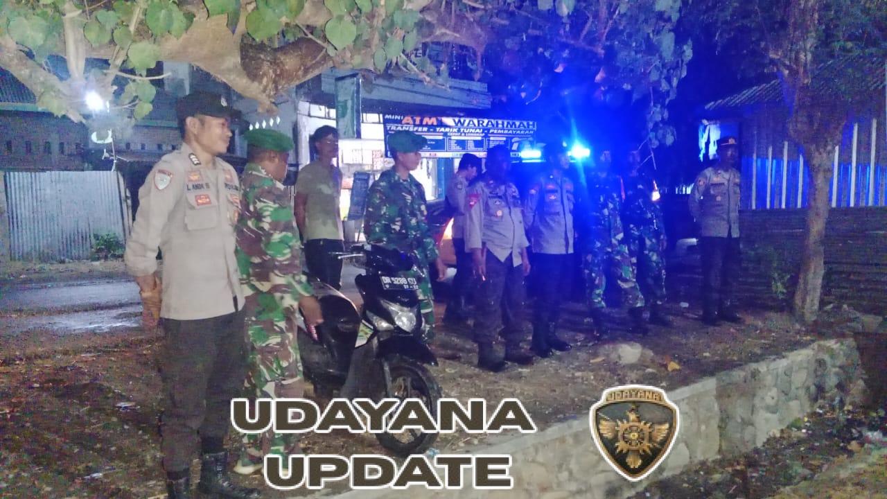 Koramil 1608-07/Monta dan Polsek Monta Selesaikan Patroli Gabungan Tanpa Insiden