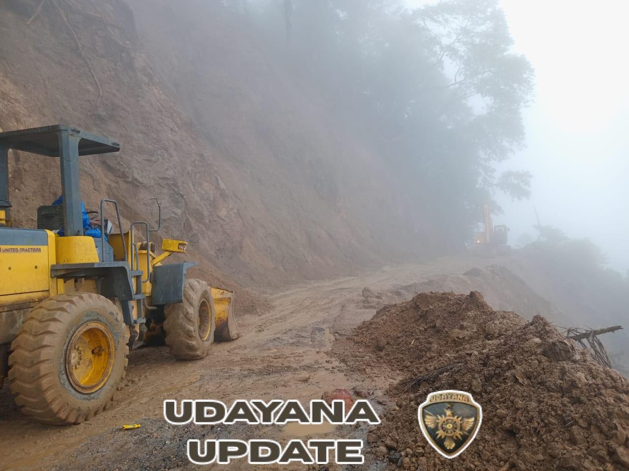 Longsor di Desa Lise Pu’u, Babinsa Pratu Haris Liga Langsung Turun Tangan